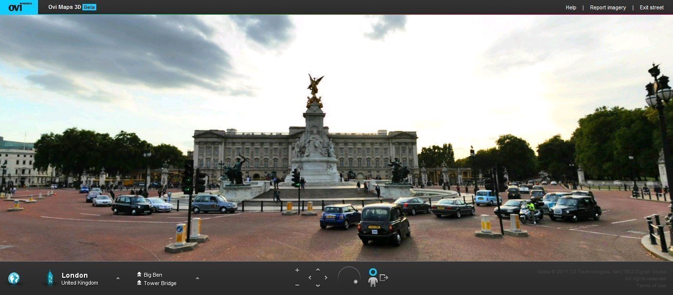 Imagens do Nokia Ovi Mapas 3D