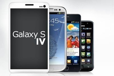 Imagem do Galaxy S1, Galaxy S2, Galaxy S3 e Galaxy S4 Ficha técnica do Galaxy S4