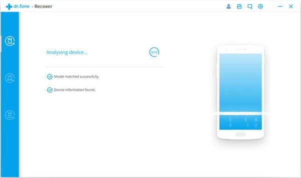 Análise dos arquivos recuperáveis com o dr.fone Recuperação de arquivos do Android