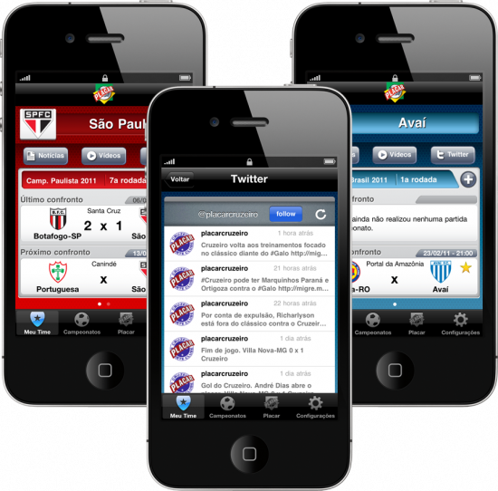 Placar: Futebol no celular Placar: Futebol no celular