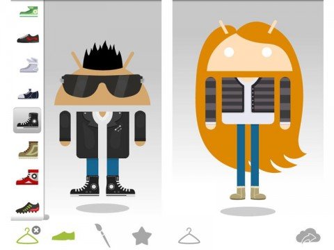 Personalização do avatar Android com o Androidify
