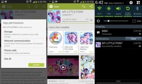 Instalando apps na Google Play