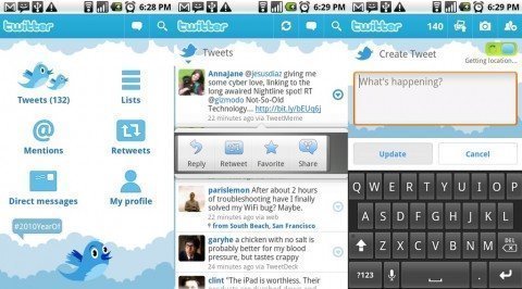 Atualização do Twitter 2.0 para Android