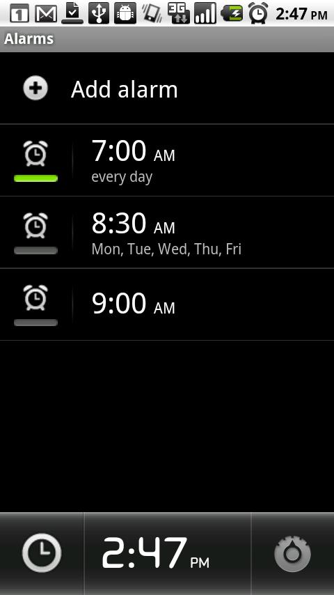 Aplicativo despertador para telefone Android