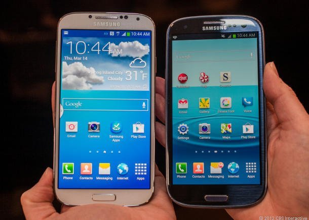 Comparando Galaxy S4 com o Galaxy S3