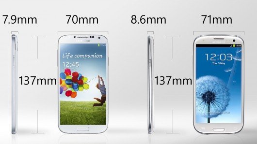 Comparando tamanhos dos celulares