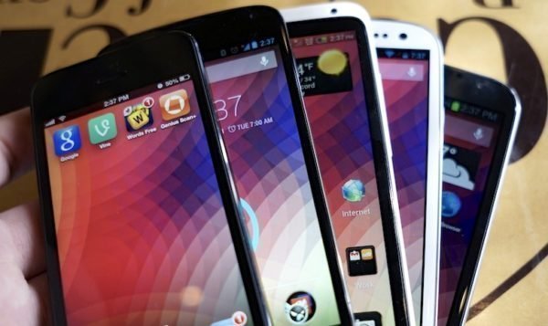 Displays de celulares