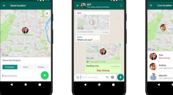 Localização no WhatsApp