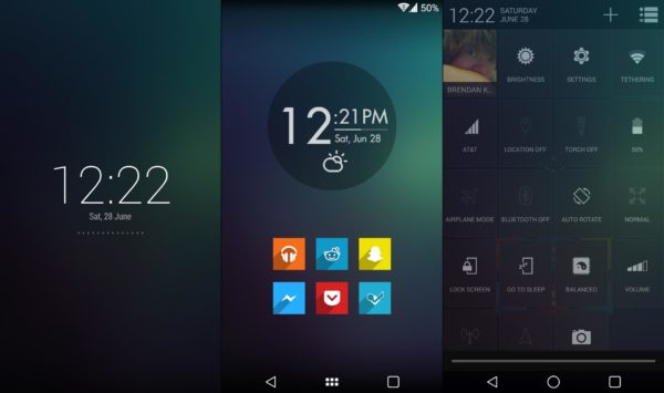 Tela inicial do Android
