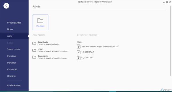 Tela do PDFelement 6