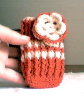 Capinha de crochê para celular