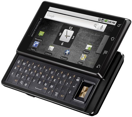 Detalhes do celular Milestone com Android, da Motorola