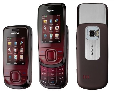 Exemplo de celular Nokia com Slide